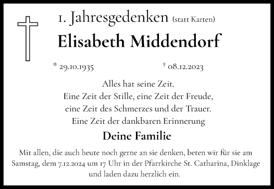 Anzeige von Elisabeth Middendorf von OM-Medien