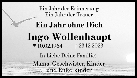 Anzeige von Ingo Wollenhaupt von OM-Medien