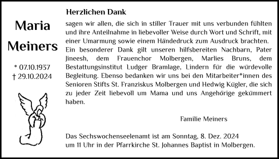 Anzeige von Maria Meiners von OM-Medien