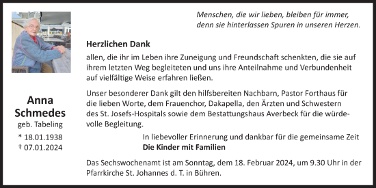 Anzeige von Anna Schmedes von OM-Medien