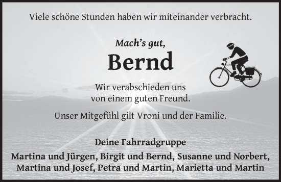 Anzeige von Bernd  von OM-Medien