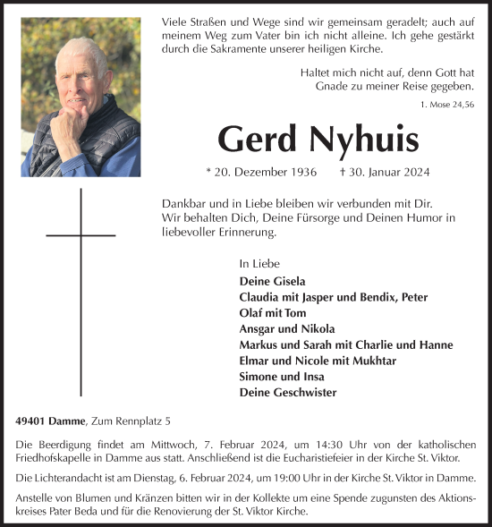 Anzeige von Gerd Nyhuis von OM-Medien