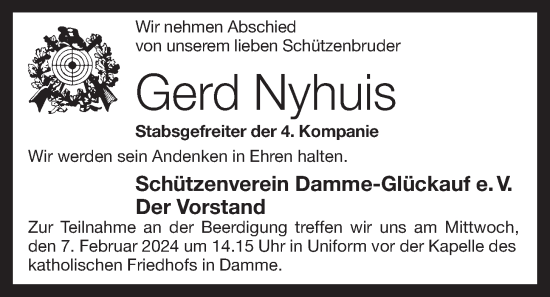 Anzeige von Gerd Nyhuis von OM-Medien