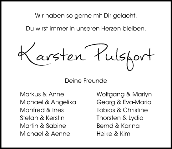 Anzeige von Karsten Pulsfort von OM-Medien
