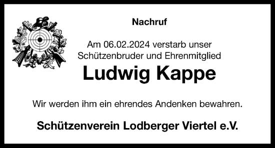 Anzeige von Ludwig Kappe von OM-Medien