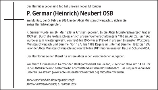 Anzeige von P. Germar Neubert von OM-Medien