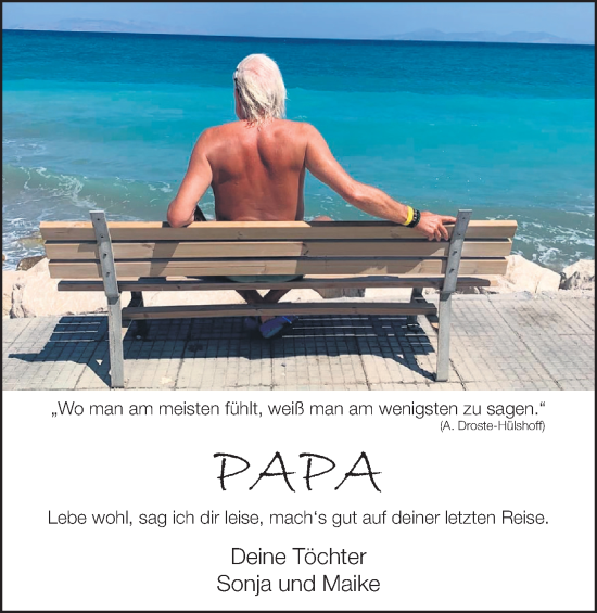 Anzeige von Hannes Klinker von OM-Medien