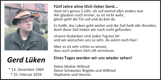 Anzeige von Gerd Lüken von OM-Medien
