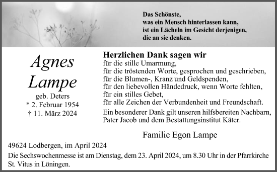 Anzeige von Agnes Lampe von OM-Medien