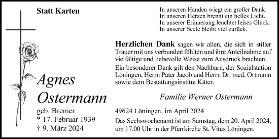 Anzeige von Agnes Ostermann von OM-Medien