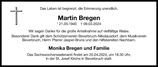 Anzeige von Martin Bregen von OM-Medien