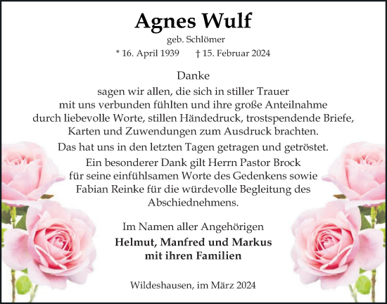 Anzeige von Agnes Wulf von OM-Medien