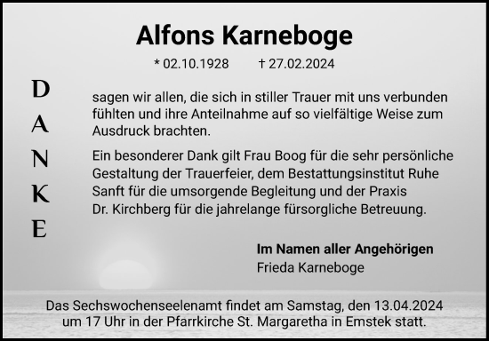 Anzeige von Alfons Karneboge von OM-Medien