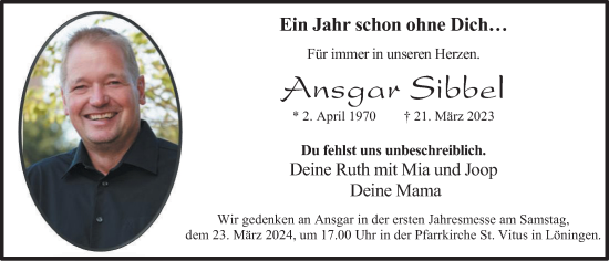 Anzeige von Ansgar Sibbel von OM-Medien