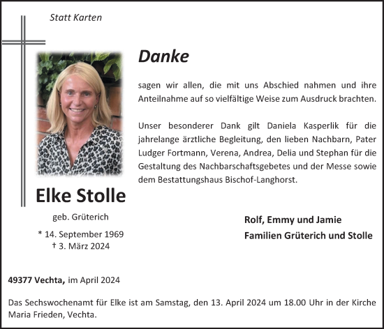 Anzeige von Elke Stolle von OM-Medien