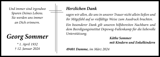 Anzeige von Georg Sommer von OM-Medien