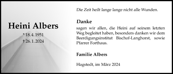 Anzeige von Heini Albers von OM-Medien