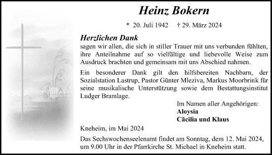 Anzeige von Heinz Bokern von OM-Medien