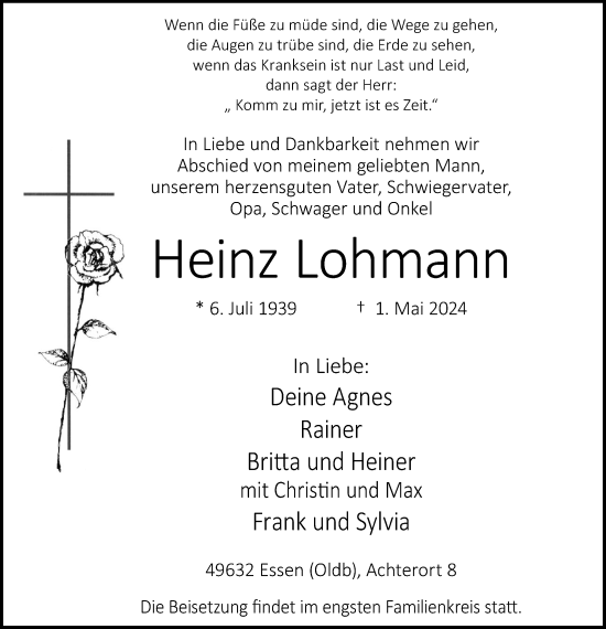 Anzeige von Heinz Lohmann von OM-Medien