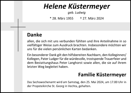 Anzeige von Helene Küstermeyer von OM-Medien
