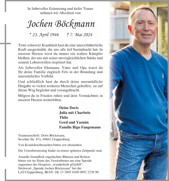 Anzeige von Jochen Böckmann von OM-Medien