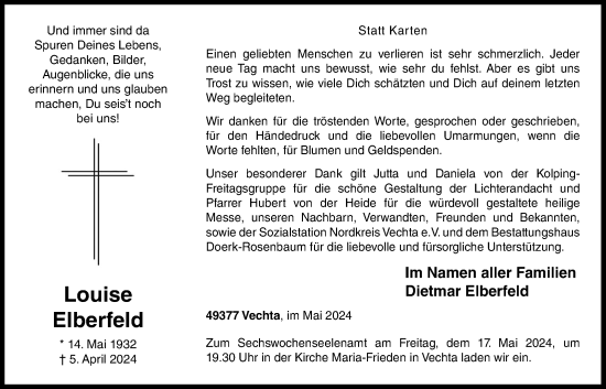 Anzeige von Louise Elberfeld von OM-Medien