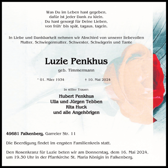 Anzeige von Luzie Penkhus von OM-Medien