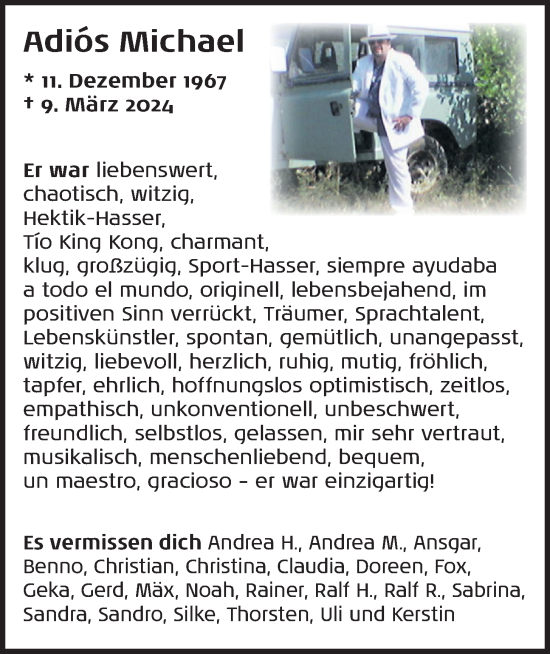 Anzeige von Michael  von OM-Medien