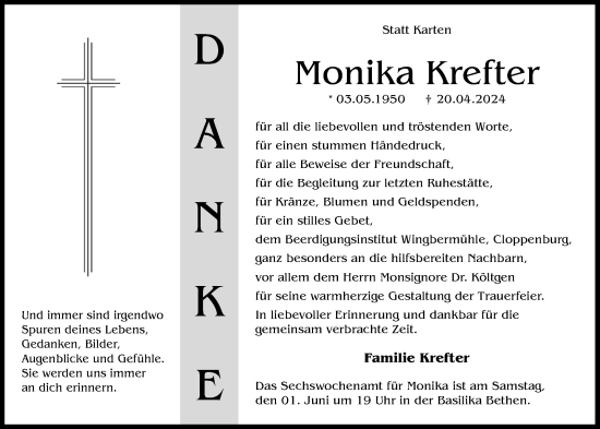 Anzeige von Monika Krefter von OM-Medien