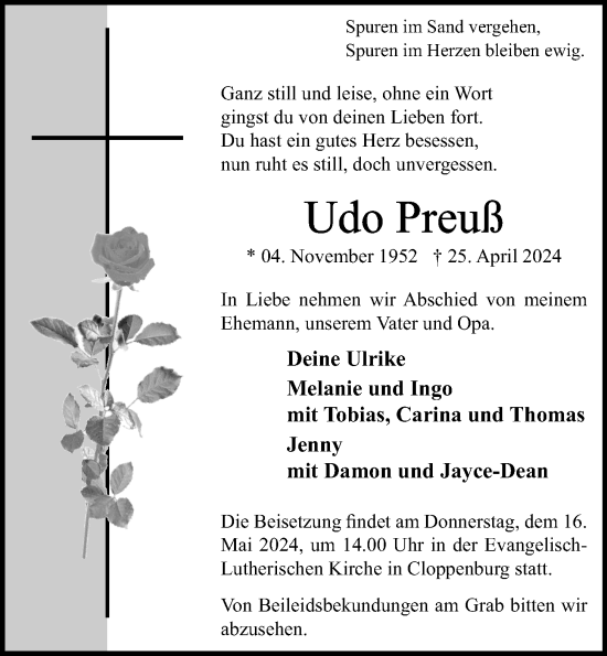 Anzeige von Udo Preuß von OM-Medien