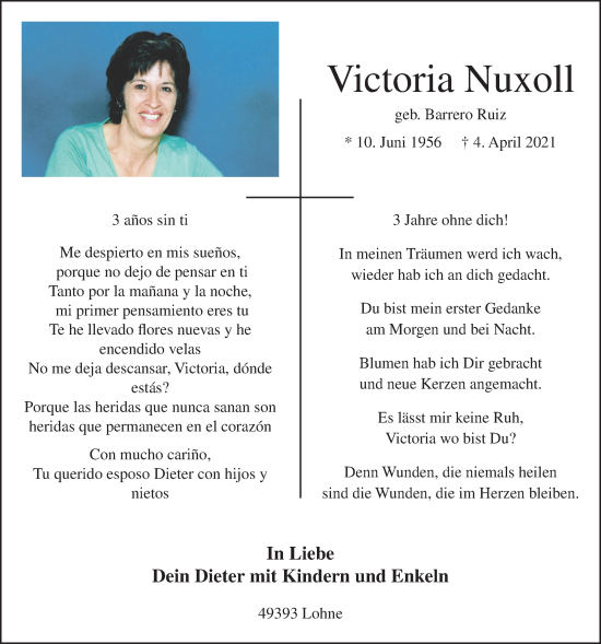 Anzeige von Victoria Nuxoll von OM-Medien