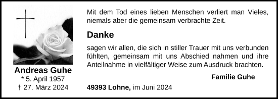 Anzeige von Andreas Guhe von OM-Medien