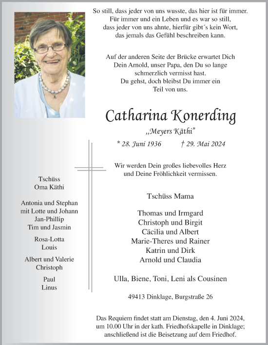 Anzeige von Catharina Konerding von OM-Medien