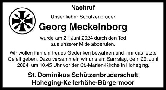 Anzeige von Georg Meckelnborg von OM-Medien