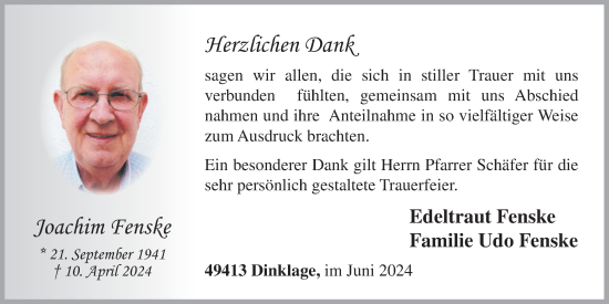 Anzeige von Joachim Fenske von OM-Medien