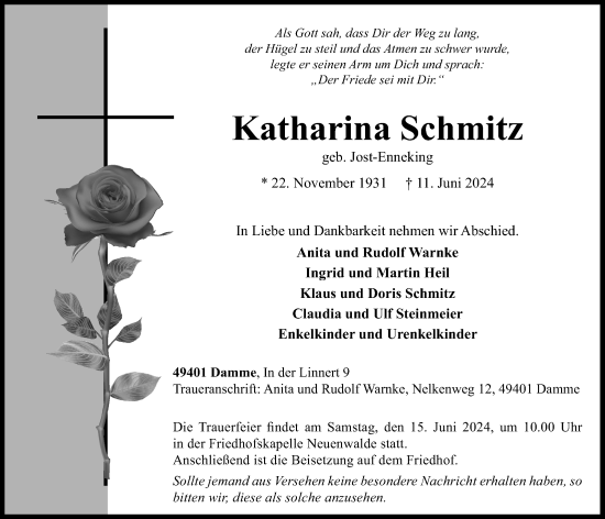 Anzeige von Katharina Schmitz von OM-Medien