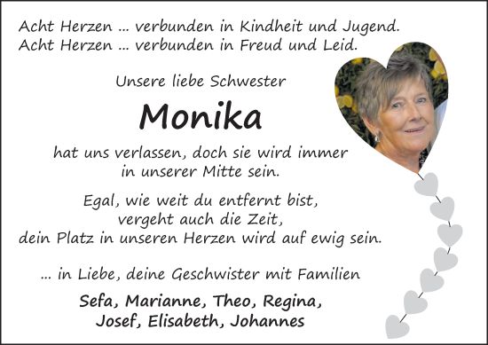 Anzeige von Monika Jablowski von OM-Medien