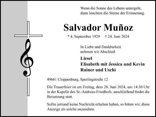 Anzeige von Salvador Munoz von OM-Medien