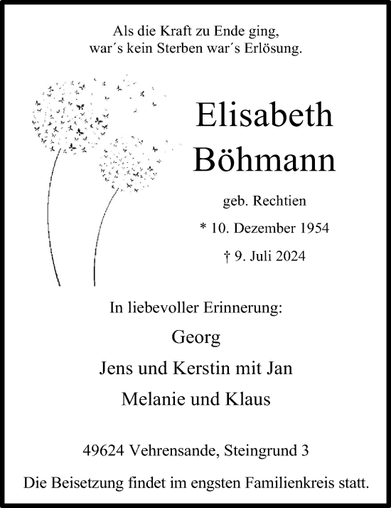 Anzeige von Elisabeth Böhmann von OM-Medien
