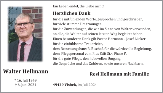 Anzeige von Walter Hellmann von OM-Medien