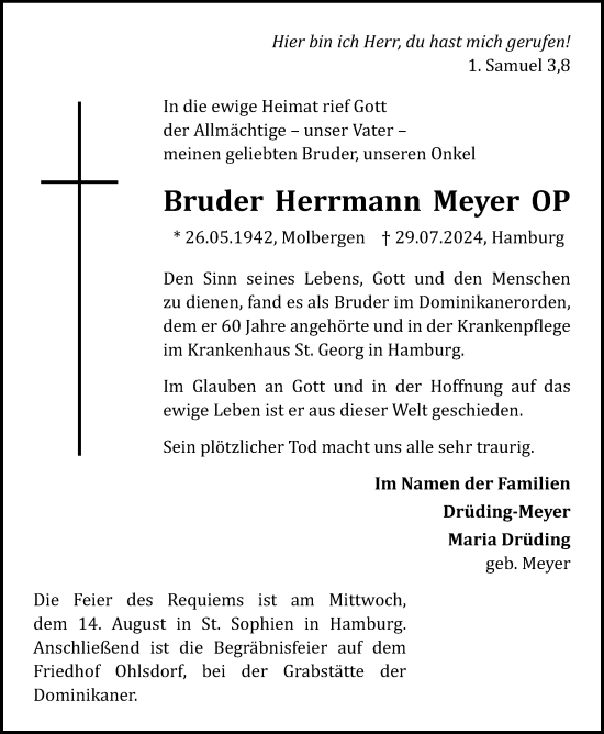 Anzeige von Herrmann Meyer von OM-Medien