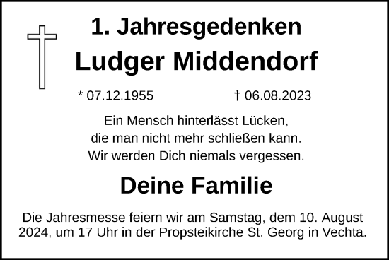 Anzeige von Ludger Middendorf von OM-Medien
