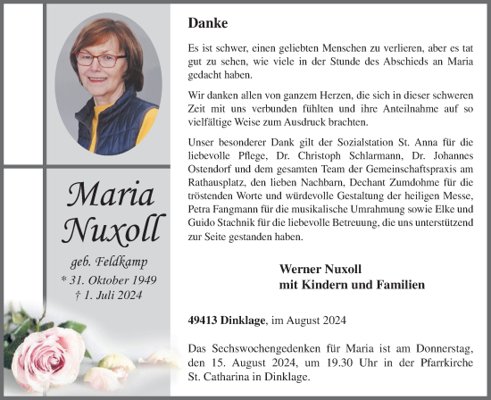 Anzeige von Maria Nuxoll von OM-Medien