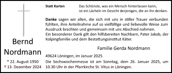 Anzeige von Bernd Nordmann von OM-Medien