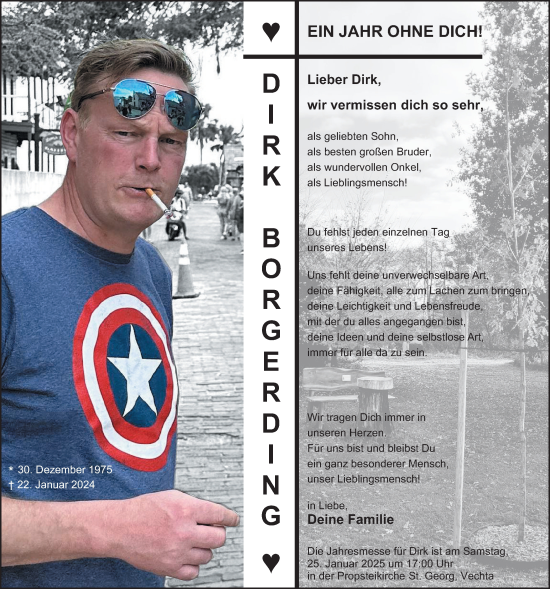 Anzeige von Dirk Borgerding von OM-Medien