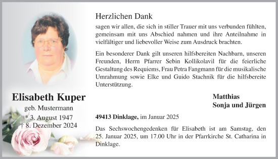 Anzeige von Elisabeth Kuper von OM-Medien