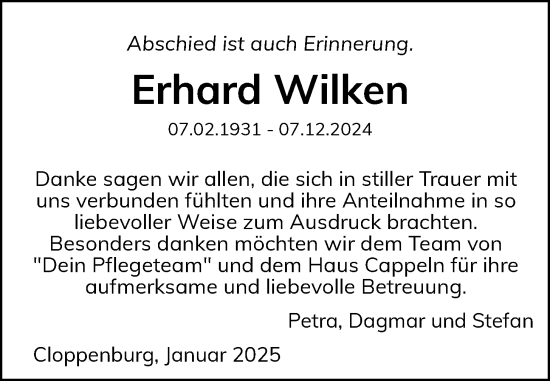 Anzeige von Erhard Wilken von OM-Medien