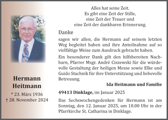 Anzeige von Hermann Heitmann von OM-Medien