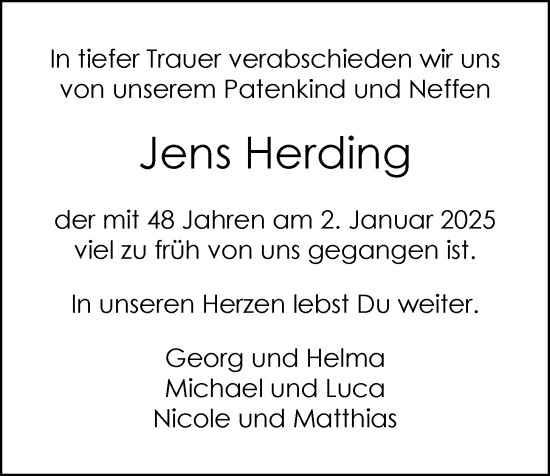 Anzeige von Jens Herding von OM-Medien