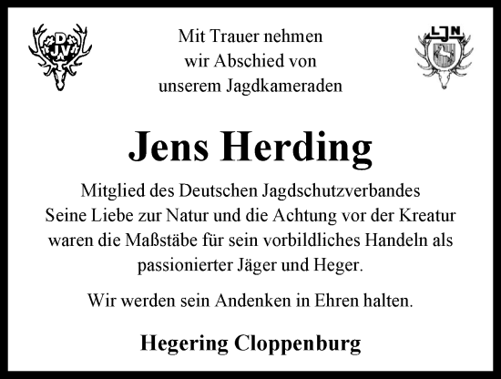 Anzeige von Jens Herding von OM-Medien